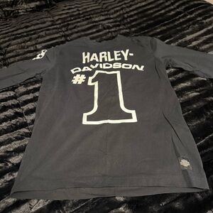 Men’s Harley-Davidson Black and White Graphic Tee - size Small NWOT